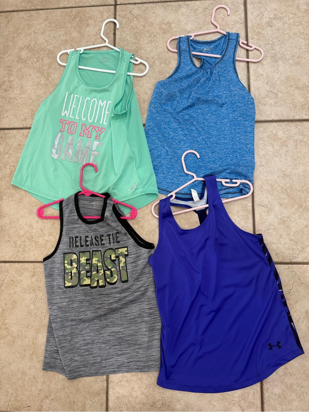 Girls Athletic Tank Top Bundle – Size 8-10